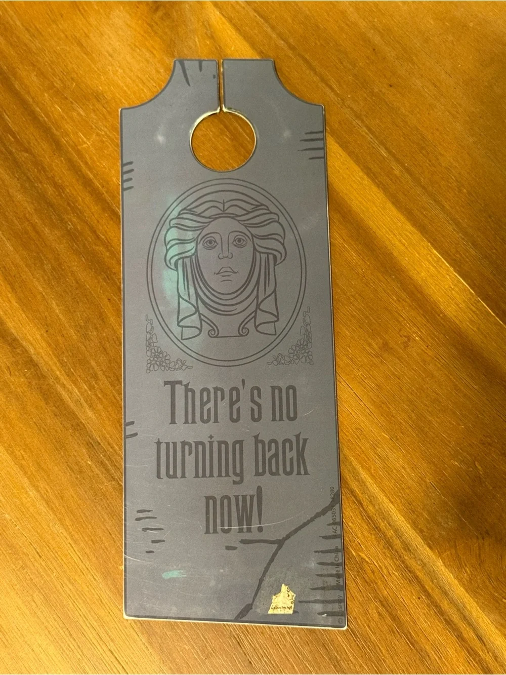 Disney Black “Welcome Foolish Mortals” Door Hanger